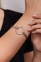 Heliophilia Silver Pulsera de Metal Plateada Talla Única